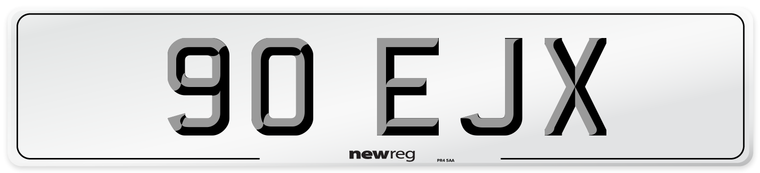 90 EJX Number Plate from New Reg